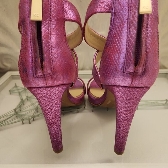 Kenneth Cole NY "Brooke" Cross Strap Heeled Sandals. Purple. NIB. Size 6 - Picture 11 of 14